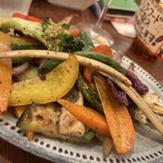 立飲・ビストロシン サンテ - 野菜のグリル？アンチョビソース？