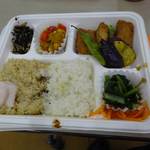 ミドリエカフェ - テンペと野菜のマスタード醤油ソース弁当