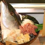 二代目　魚がし - 鯛＆ホタテ＆ぶりの刺身