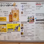 ふ・く・し食堂 RIN - アルコールとソフトドリンクメニュー