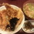天久 - 料理写真:ある日のサービス天丼+味噌汁