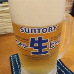 呑み食い歌処 一平 - サントリー生600円