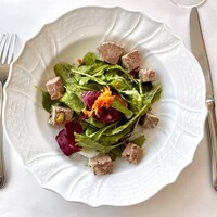 ブラッスリー ポール・ボキューズ 大丸東京 - サラダの塩梅もよく美味しい。