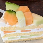 ユクリ - メロン　ショートケーキ¥620