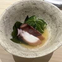 鮨 西崎 - 胡瓜とタコの酢の物