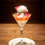 çayca - パフェ（貴陽、ホワイトチョコとサワークリーム、薔薇）