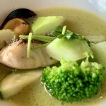 アル・ケッチァーノ  - 庄内浜からのＭＩＤＯＲＩのアクアパッツァ（接写２）