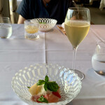 アル・ケッチァーノ  - ノンアルのプロセッコとカプレーゼ