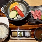 すき焼き 牛しゃぶ 松重 - こちらが100g