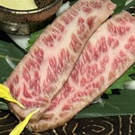 すき焼き 牛しゃぶ 松重 - 三角バラ