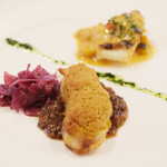 ポアブル - ランチコース　7370円 のカサゴのラタトゥイユ、カレー風味のソイ