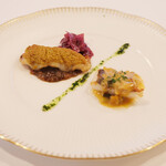 ポアブル - ランチコース　7370円 のカサゴのラタトゥイユ、カレー風味のソイ