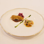 ポアブル - ランチコース　7370円 のカサゴのラタトゥイユ、カレー風味のソイ