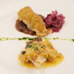 ポアブル - ランチコース　7370円 のカサゴのラタトゥイユ、カレー風味のソイ