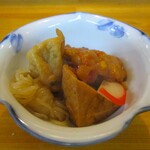 早苗寿司 - 煮物 300円。