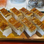 早苗寿司 - 穴子押し寿司 1,000円。