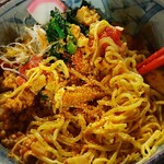 はやとみ  - せっかく定義来たのですもの、卓上の七味にんにくもたっぷり追加♡お酢も芝麻醤もバランス良くたまらない♥ 