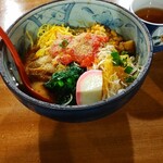 はやとみ  - 私は冷し担々麺1100円を麺少なめ－100円で♫麺も具材も十分満足です♡