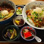 はやとみ  - 夫は夏の満足セット1380円✨お肉からお野菜から、このバランスと彩りですo(*ﾟ∀ﾟ*)o