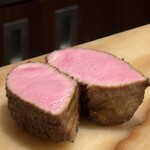 中津をにく - 切り口が膨らんできます