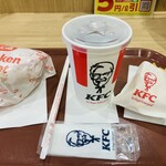 ケンタッキーフライドチキン - ドリンク写真:チキンフィレバーガーセット