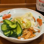 そば打ち幸甚 - 漬物が美味しい