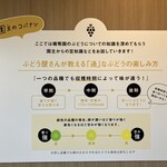 橘萄園 - 壁には葡萄の蘊蓄が