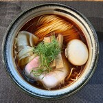 鈴鳴食堂 三番館 - dashiわんたん中華そば＋味玉