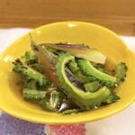 穴子料理と地酒 浅草 川井 - ゴーヤと茗荷のお浸し