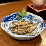 どぜう・四季料理 やぶや - 稚鮎うま煮（¥690税込）
      旬の稚鮎を焼いたあと、大将のお出汁でこれまた優し〜く煮てあります♡  ワタのほろ苦い味わいがまた夏にピッタリのオトナ味♡(*¯ч¯*)”