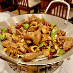 湖南人家 - 20250821豚ホルモンの湖南風煮込み鍋1,848円