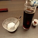 瀬戸内味覚処 芸州 本店 - アイスコーヒー、瀬戸内レモンシャーベット(どちらもクーポン)