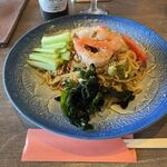 鮮藍坊 - 海老・挽肉和え冷麺