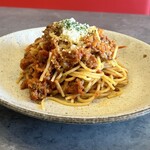 cafe coccinelle - ごろごろトマトの自家製ボロネーゼ
