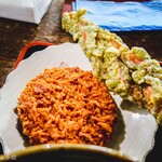 ヨコクラうどん - メンチカツとちくわ天