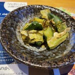 炭焼 うな富士 - きゅうりの箸休め