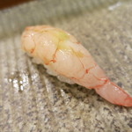 鮨匠 のむら - なみくだひげえび握り。