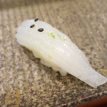 鮨匠 のむら - あおりいか握り。