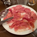 アンティカ・オステリア・ダル・ポンピエーレ - 生ハムとサラミ２人前