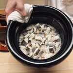 徳ㇵ本也 - 鱧の炊き込みご飯