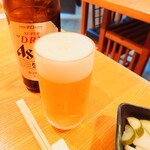 やぶ善 - ■ アサヒ・スーパードライ 中瓶 (おかわり)、700円