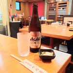 やぶ善 - ■ アサヒ・スーパードライ 中瓶、700円