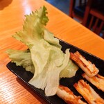 やぶ善 - 本日摂取の野菜。(笑)