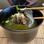 よし町 - 霞ヶ浦産天然すっぽんと長葱の小吸物