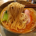 創作麺 ひとすじ - 細麺　もっちりタイプで旨い！