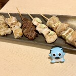 男はつらい - 焼鳥5種盛り