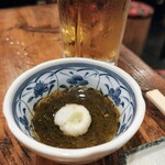 横浜すきずき - この日のお通しはもずく酢