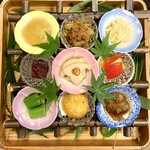 よし町 - 夏野菜9種類の前菜盛り合わせ