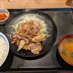野郎めし - しょうが焼き定食