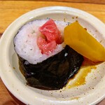 もりもり寿し - たくあん抜けました